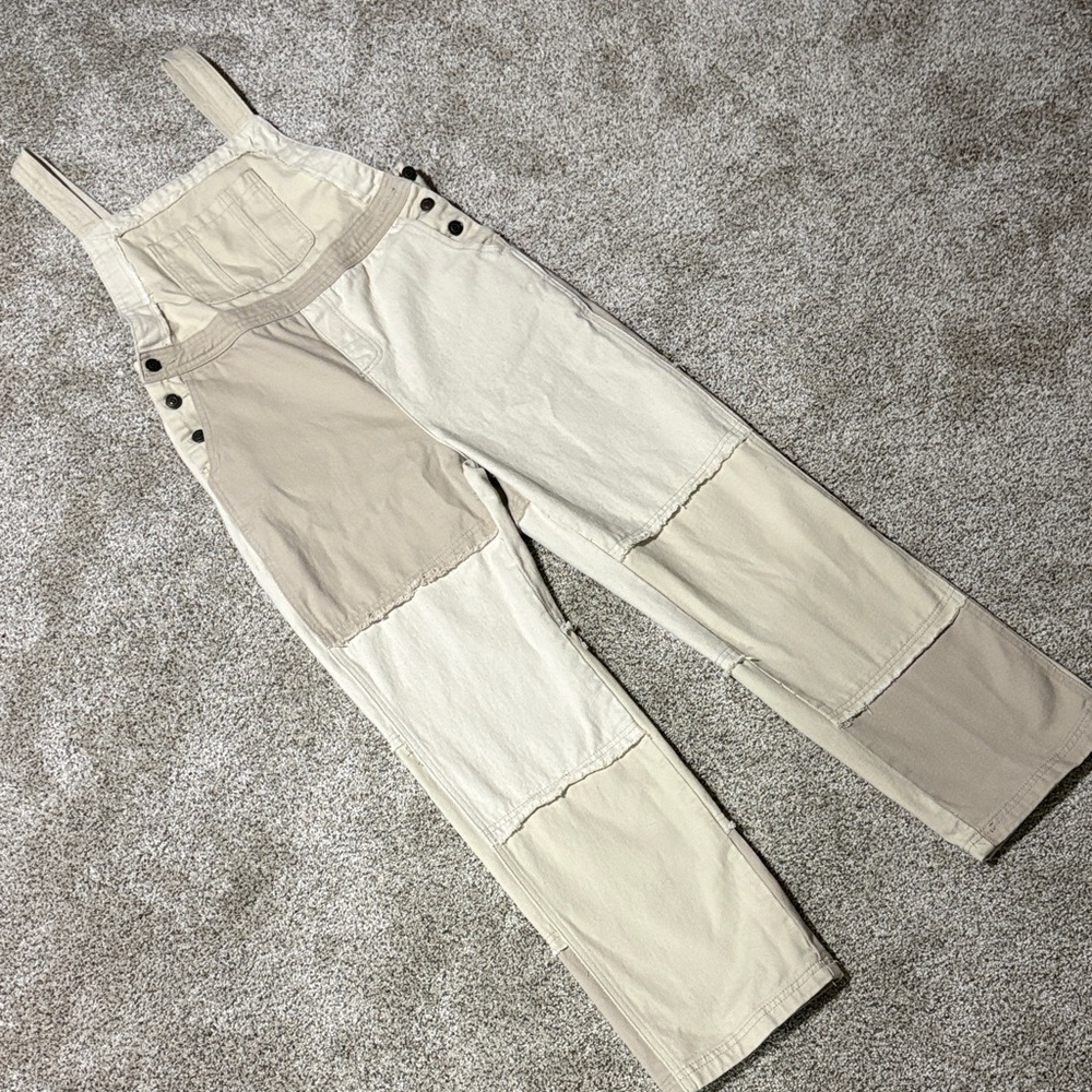 Easel Two-Tone Patchwork Jumpsuit - image 1